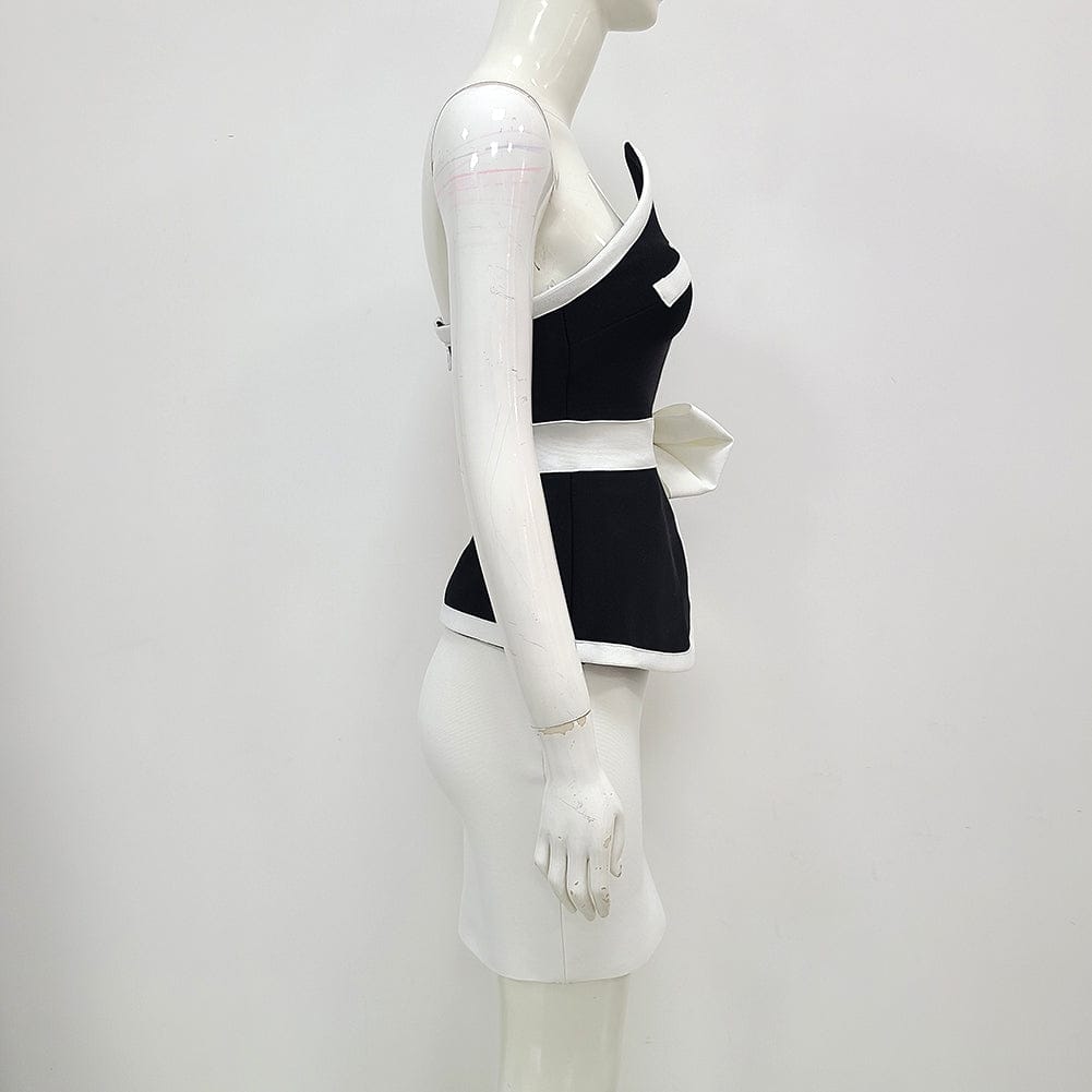 Sexy Fashion Celebrity Night Club Set Tops & Skirts Evening Party 2 Piece Set Women