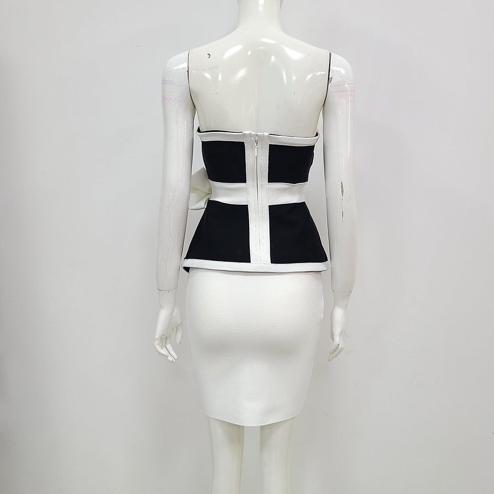 Sexy Fashion Celebrity Night Club Set Tops & Skirts Evening Party 2 Piece Set Women