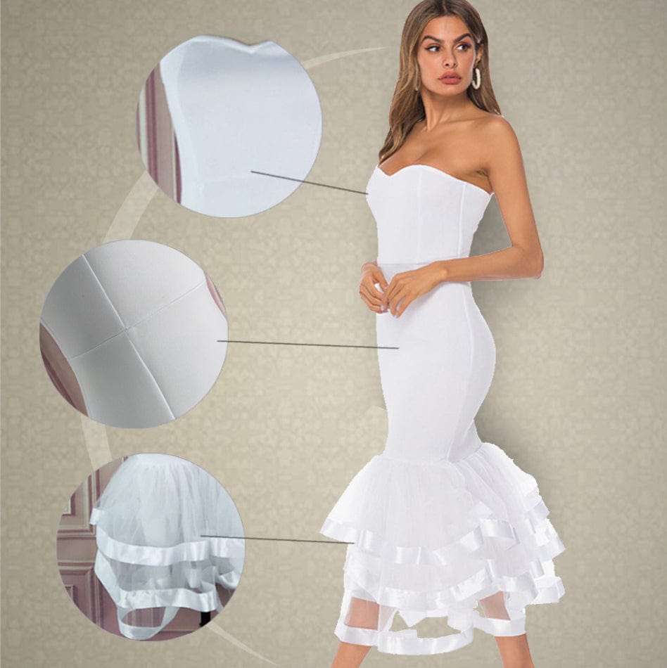 Sexy Off Shoulder Slim Party Evening Dress Ruffle Sexy African Bridal Wedding Dress