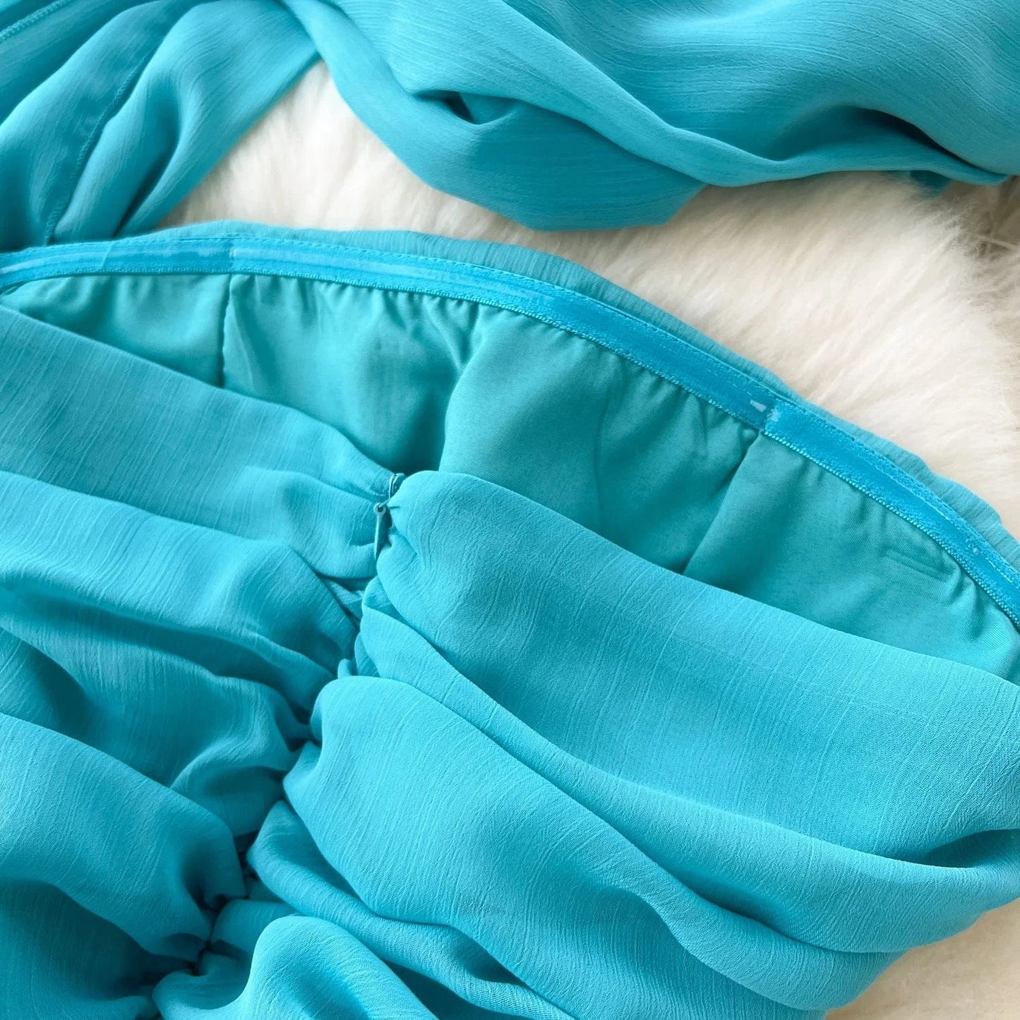 Sexy Strapless Pleated Midi Dress For Women Sleeveless Empire Lace Vestidos Ladies Elegant Dresses Clothes Women