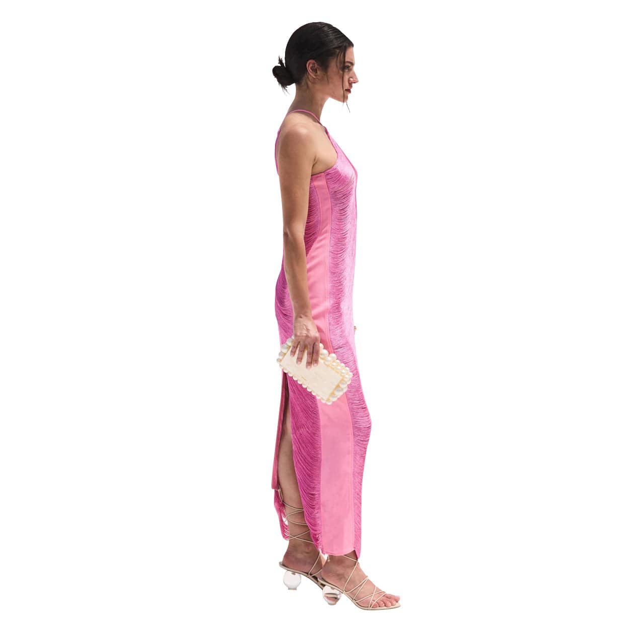 Sexy v-neck backless women 	 2022 tassel prom dresses party evening dress