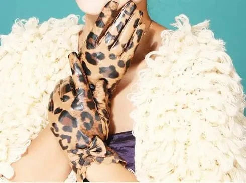 Sexy women dress thin fashion party gloves leather