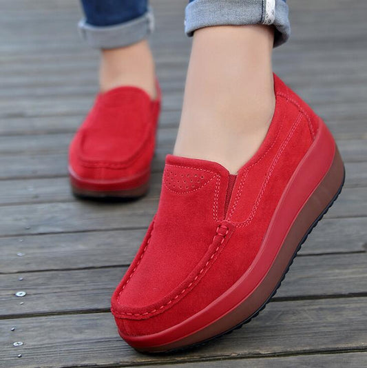 sh10585a 2023 New model women' shoe slip on platform shoes women casual