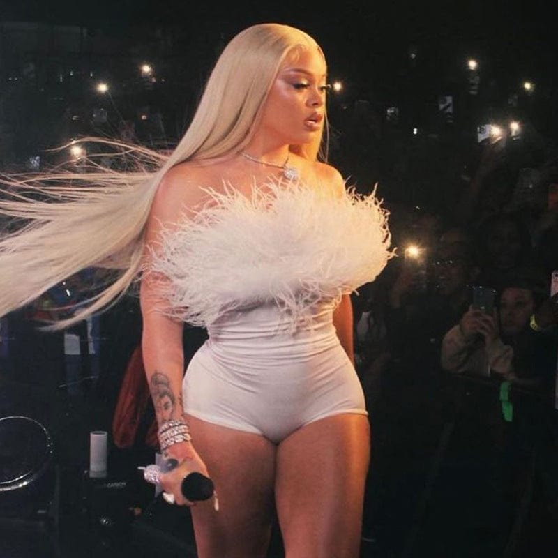 Sharee 2023 Women Clothing Fashionable Feather One Piece Shorts Jumpsuits Sexy Bodycon Jumpsuits For Women