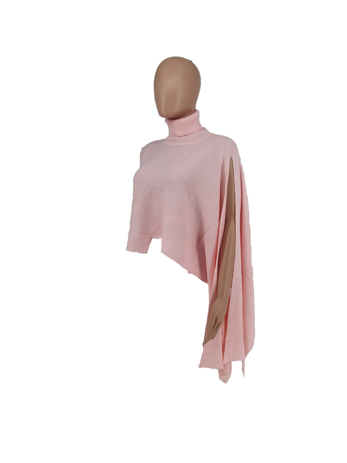 Sharee Clothing New Design Wholesale Ladies Sweater Sleeveless Neck Side Slit Knit Sweater For Women