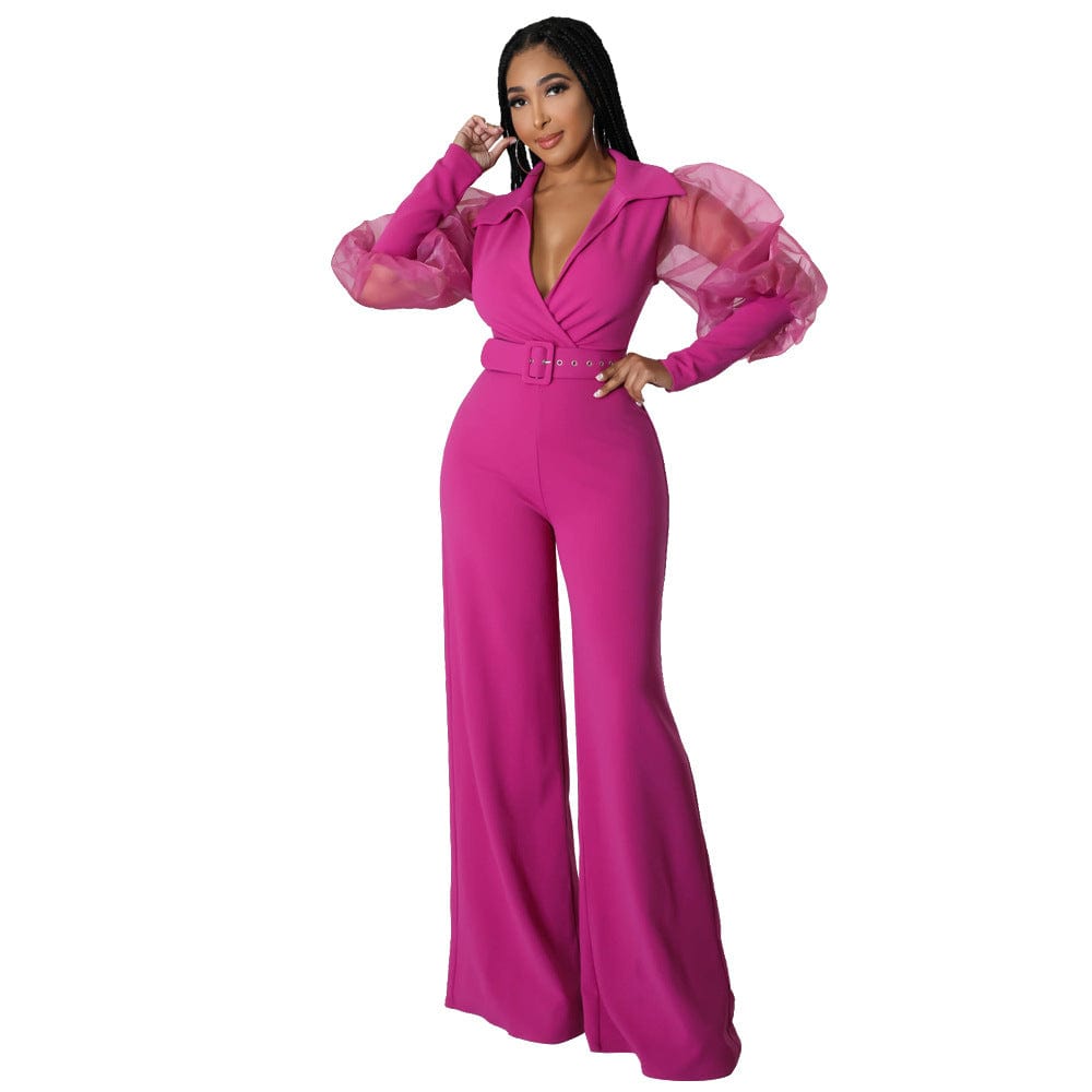 Sharee New Arrival 2023 Fall Women Clothing Customized Logo Sexy Mesh Jumpsuit And Romper