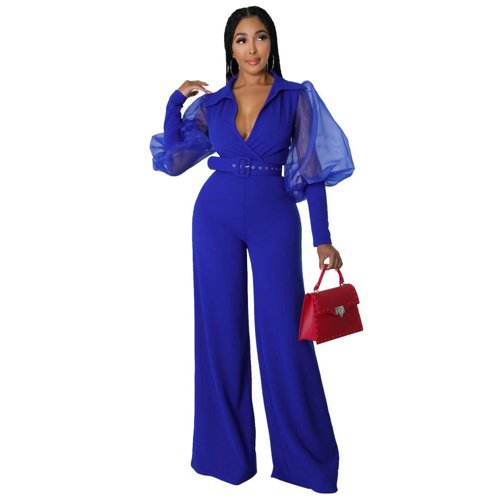 Sharee New Arrival 2023 Fall Women Clothing Customized Logo Sexy Mesh Jumpsuit And Romper