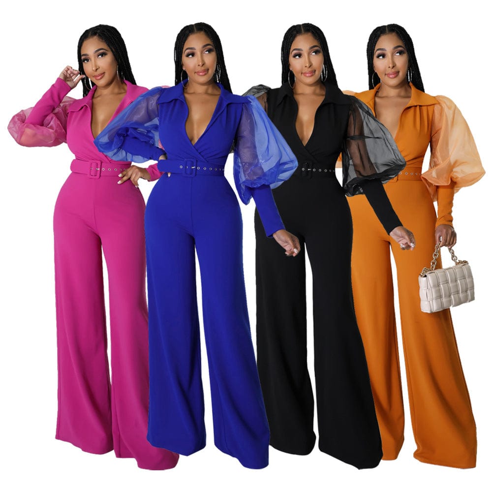 Sharee New Arrival 2023 Fall Women Clothing Customized Logo Sexy Mesh Jumpsuit And Romper