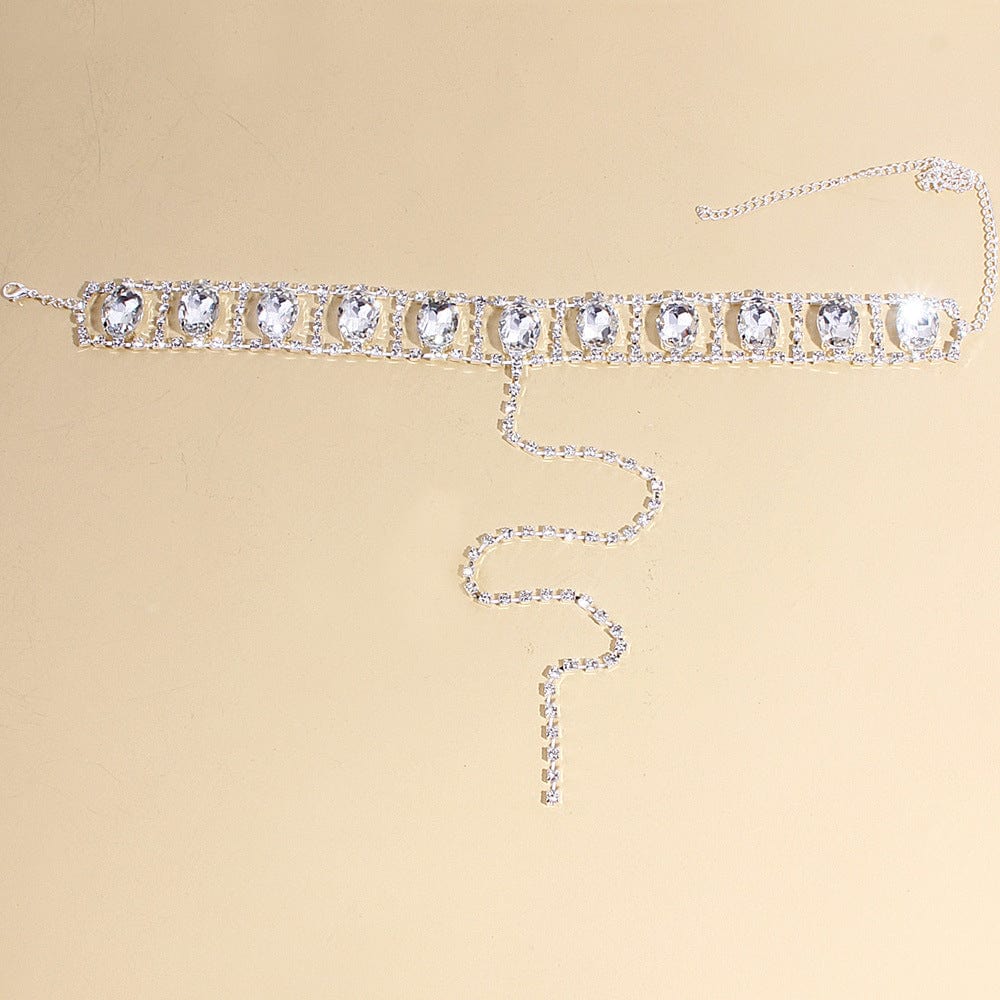 SHIHAN 2023 Luxury Women Diamond Crystal Necklace Fashion Chocker Necklaces Shiny Necklace Women Accessories