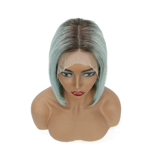 Short Blonde 1B 613 Blue Grey Red Pink Color Wigs
