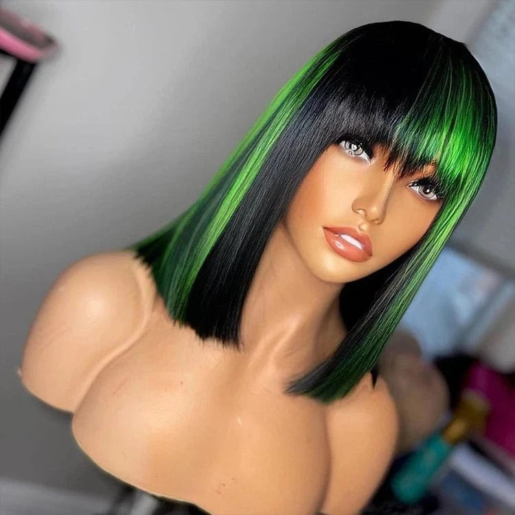short brazilian ombre colored 13x6 lace front wigs Raw Peruvian Bob Brazilian Human Hair Lace Front mink brazilian hair bob wigs