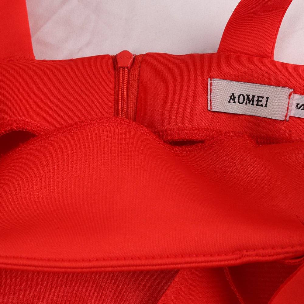 short dress 2022 Red Large Size Elegant Sexy Ruffles Women Prom Dresses