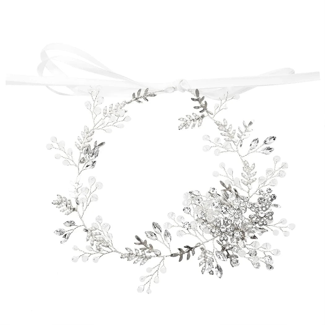 silver Bridal Rhinestone Gold Silver Headpiece Hair Vine-Wedding Hair Jewelry for Festival and Party- Bridal Hair Accessories for Bride