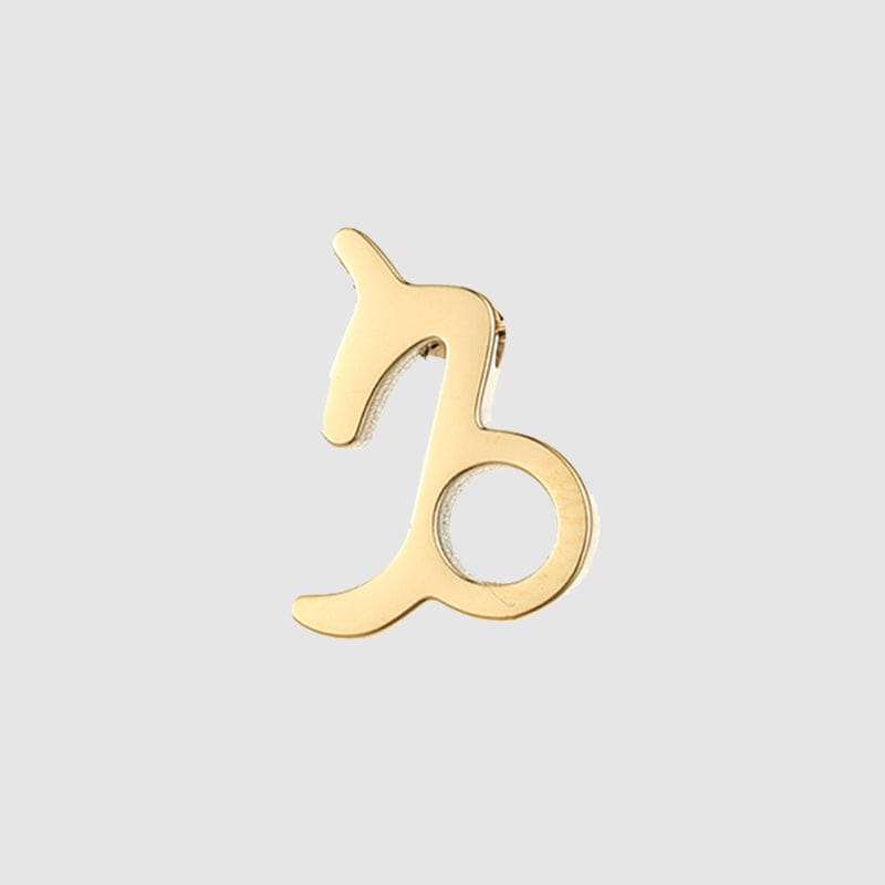 Silver / Capricorn High quality 316l stainless steel  a-z 26 alphabet gold plated DIY name necklace pendant  letters accesories charms
