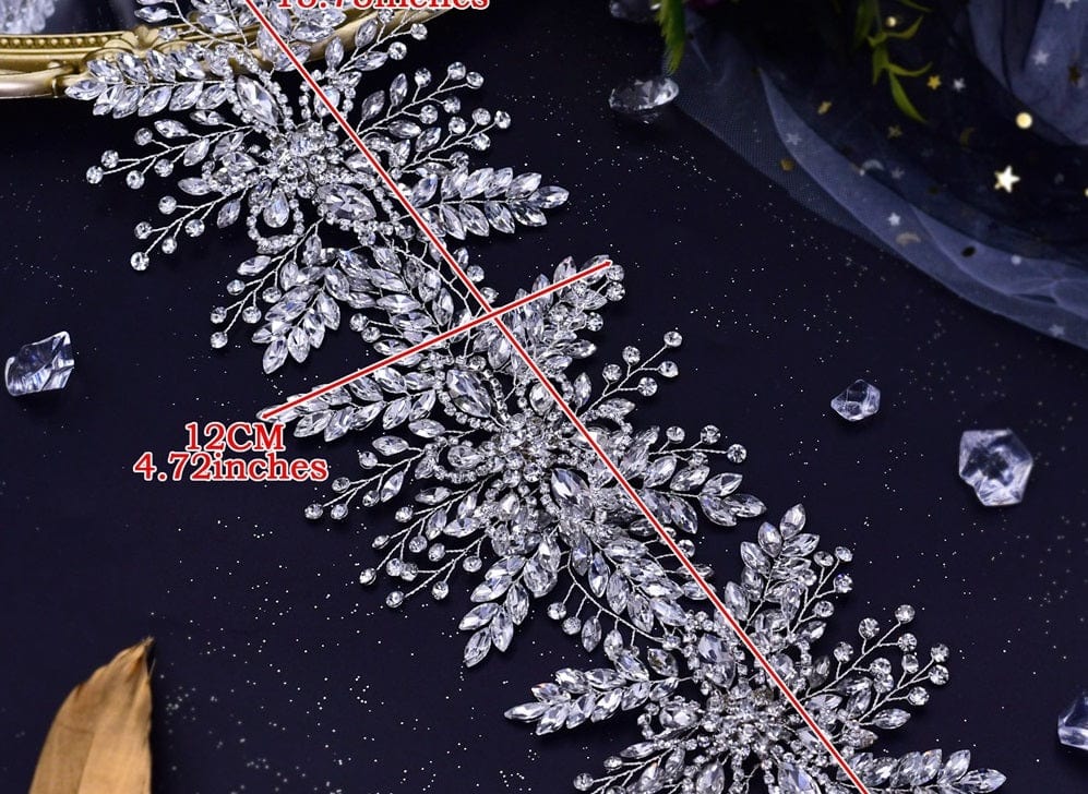 silver hair accessories S4227F     Bridal Insert Comb Handmade Diamond Crystal Hair Accessory wedding makeup hair accessories tiara