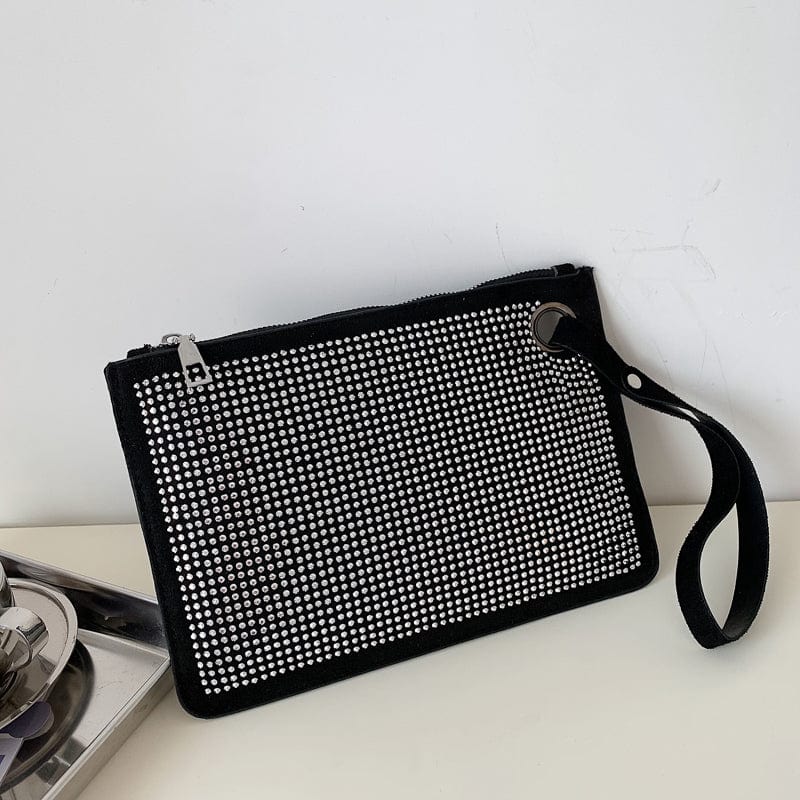silver New fashion women handbag 2022 young lady rivet hand bag design popular girl purse