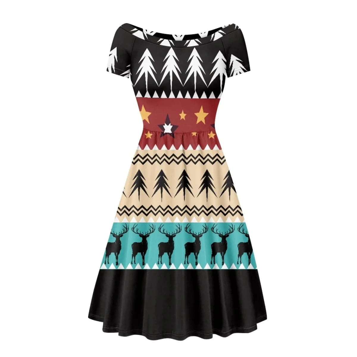 Simple Custom African Printing Women's Floral Summer Midi Dress Vintage Evening Dresses Women Lady Elegant Party Luxurious 2023