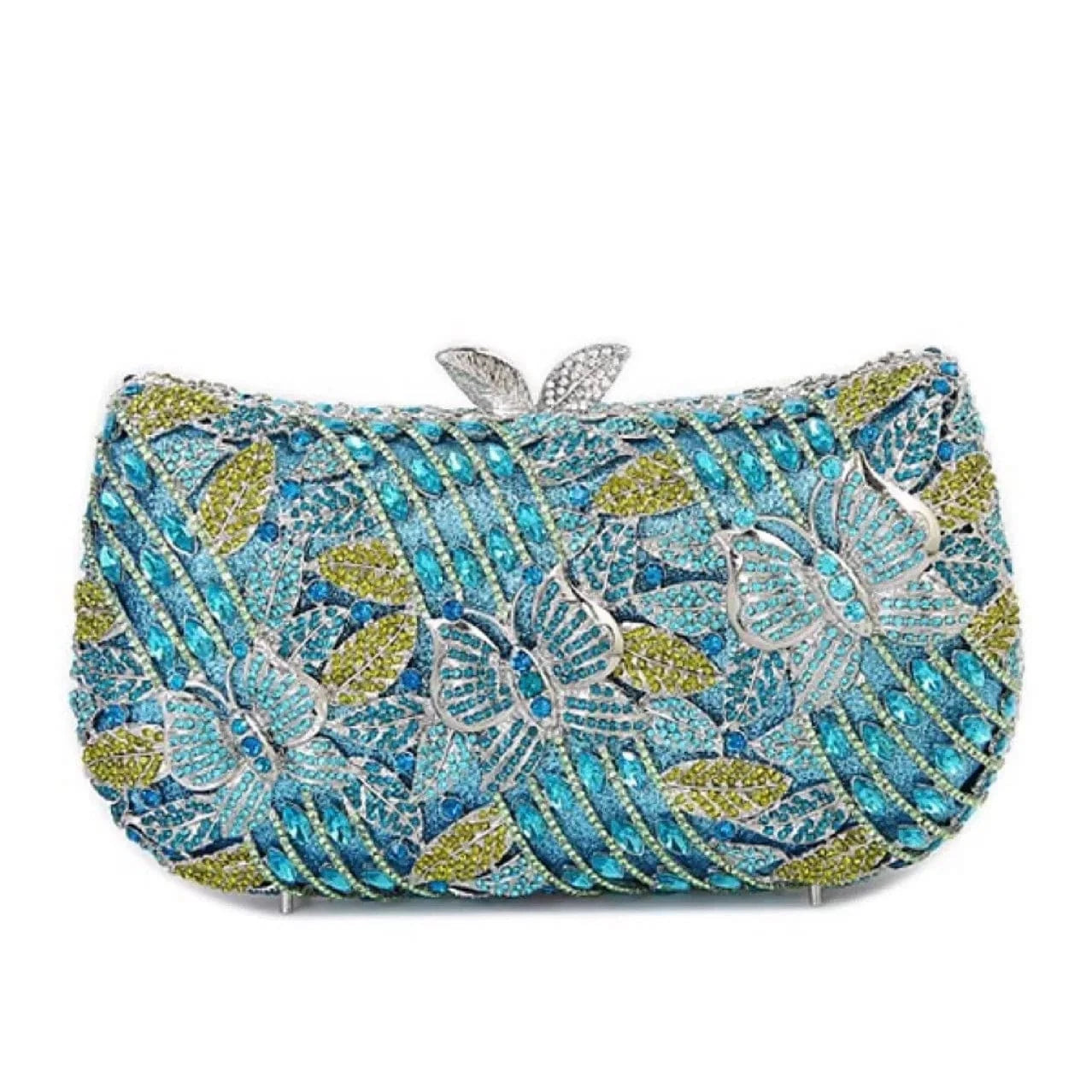 Sky Blue Crystal Gown Rhinestone Bags Dress Banquet Stone Metal Party Clutch Evening Purse Frame Clutch Bag