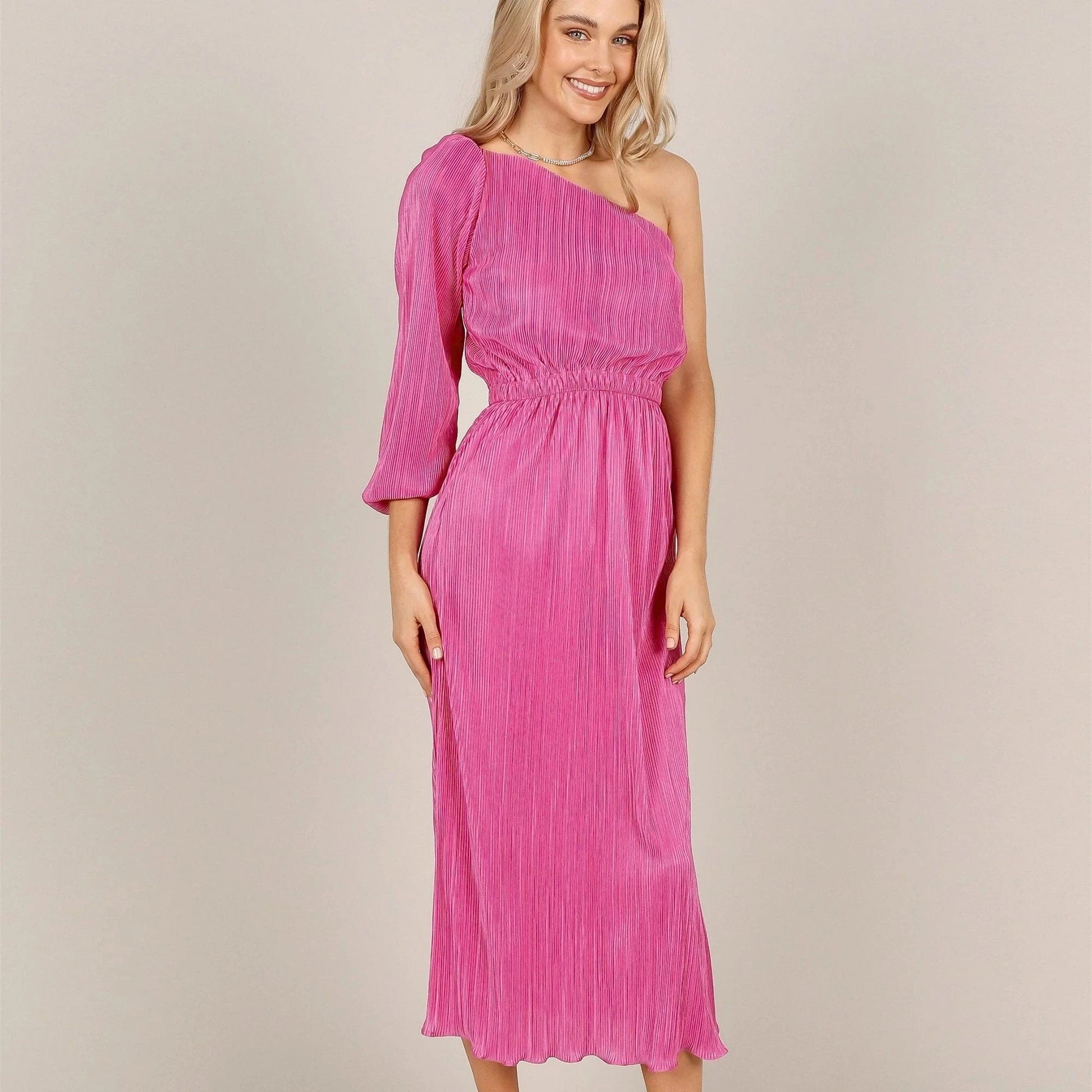Slash Neck Single Sleeve Knit New Design Fashion Clothes 2023 Women High Slit Dress Sexy