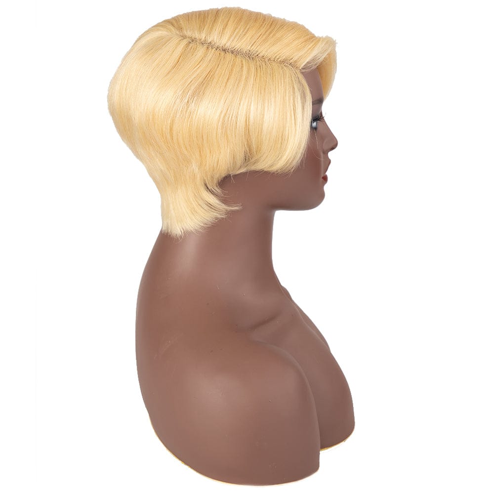 Sleek quality wholesale 613 blonde Short Wigs Lace Front Wigs Brazilian Hair BOB Blonde Swiss Full Lace Human Hair Wig for Women