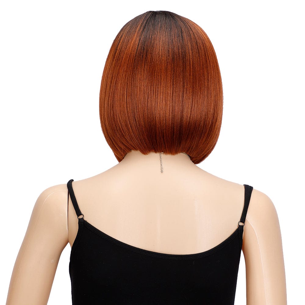 sleek quality wholesale cheap hot selling Heat Resistant Bob Short Curly Baby Hair HD lace frontal Synthetic hair Wig for women