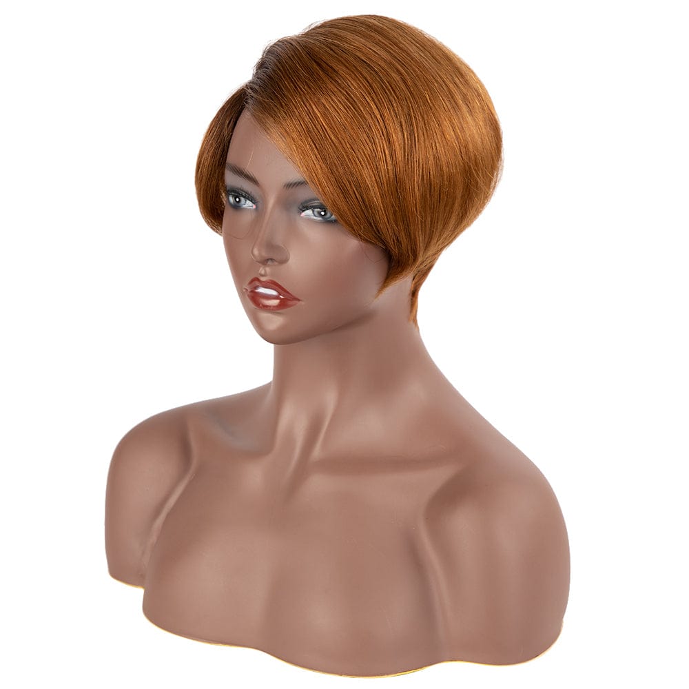 Sleek quality wholesale for women straight Short pixie cut Wigs Brazilian BOB Blonde Swiss Full Lace Front Wig Human Hair Wigs