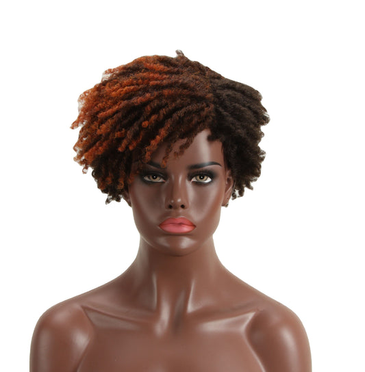 sleek quality wholesale hot selling cheap made machine wig heat resistant faux locs crochet hair synthetic hair wig for women