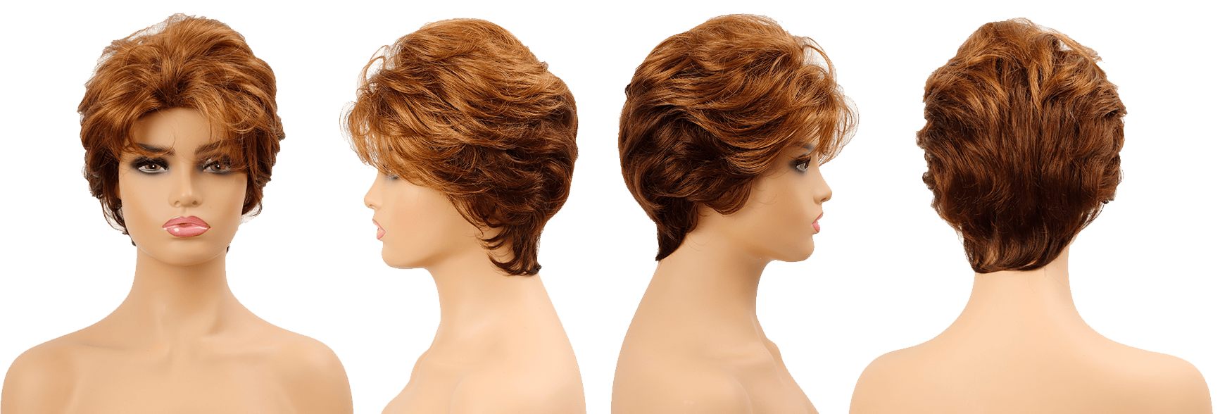 sleek top quality wholesale hot selling cheap heat resistant fiber made machine pixie cut afro wave synthetic hair wig for women