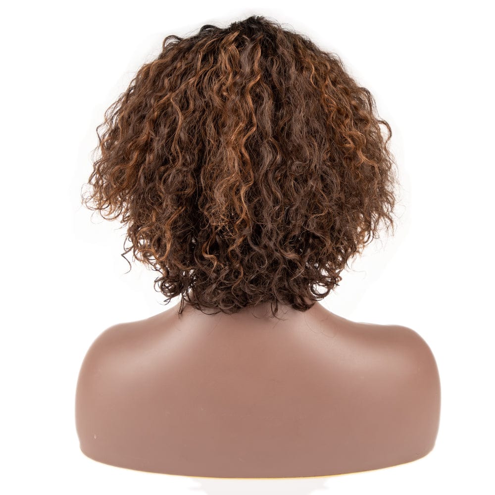 sleek top quality wholesale hot selling cheap High Temperature  Heat Resistant afro kinky curl Synthetic Hair Wigs for women