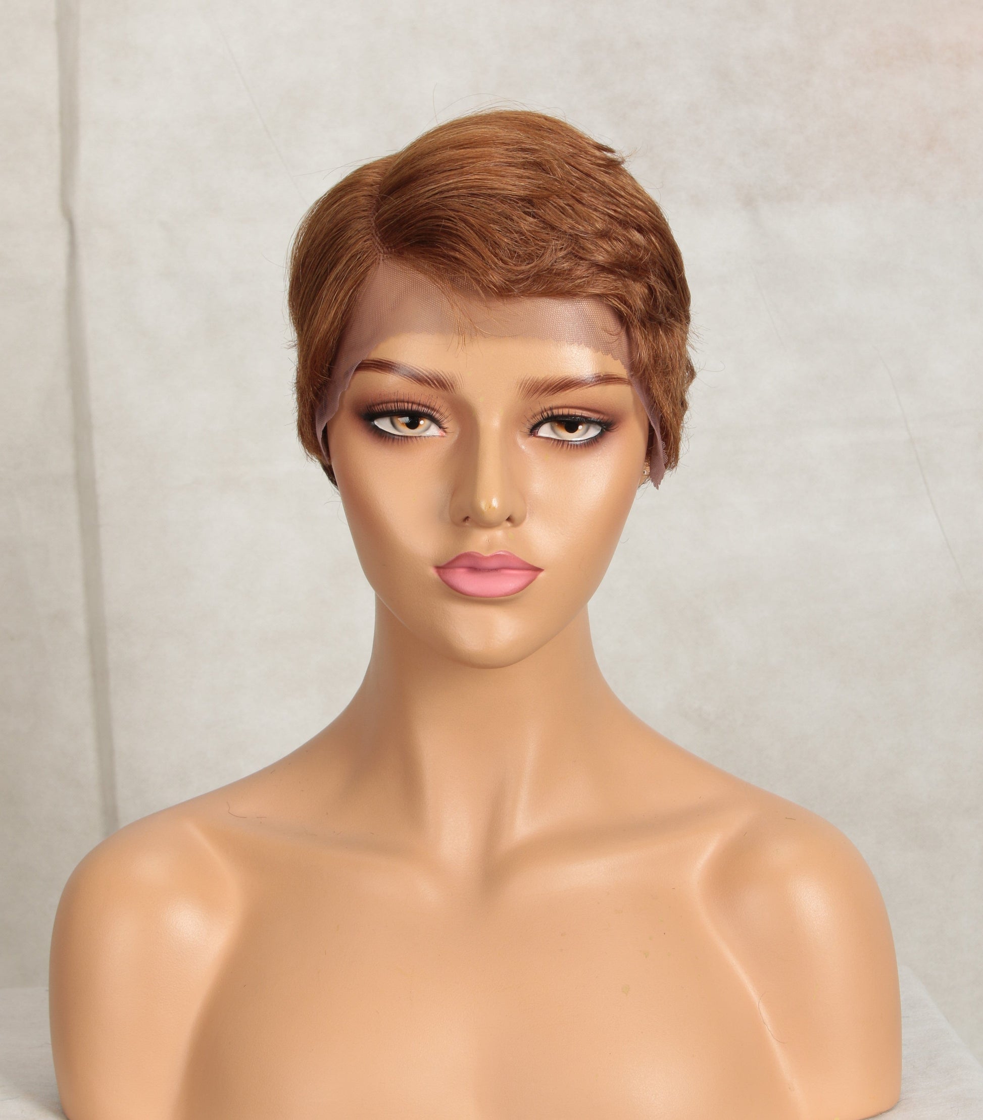 sleek Wholesale high quality Cheap Straight Pixie Cut Plucked Brazilian Short Wigs Lace Part Frontal Human Hair Wigs For Women