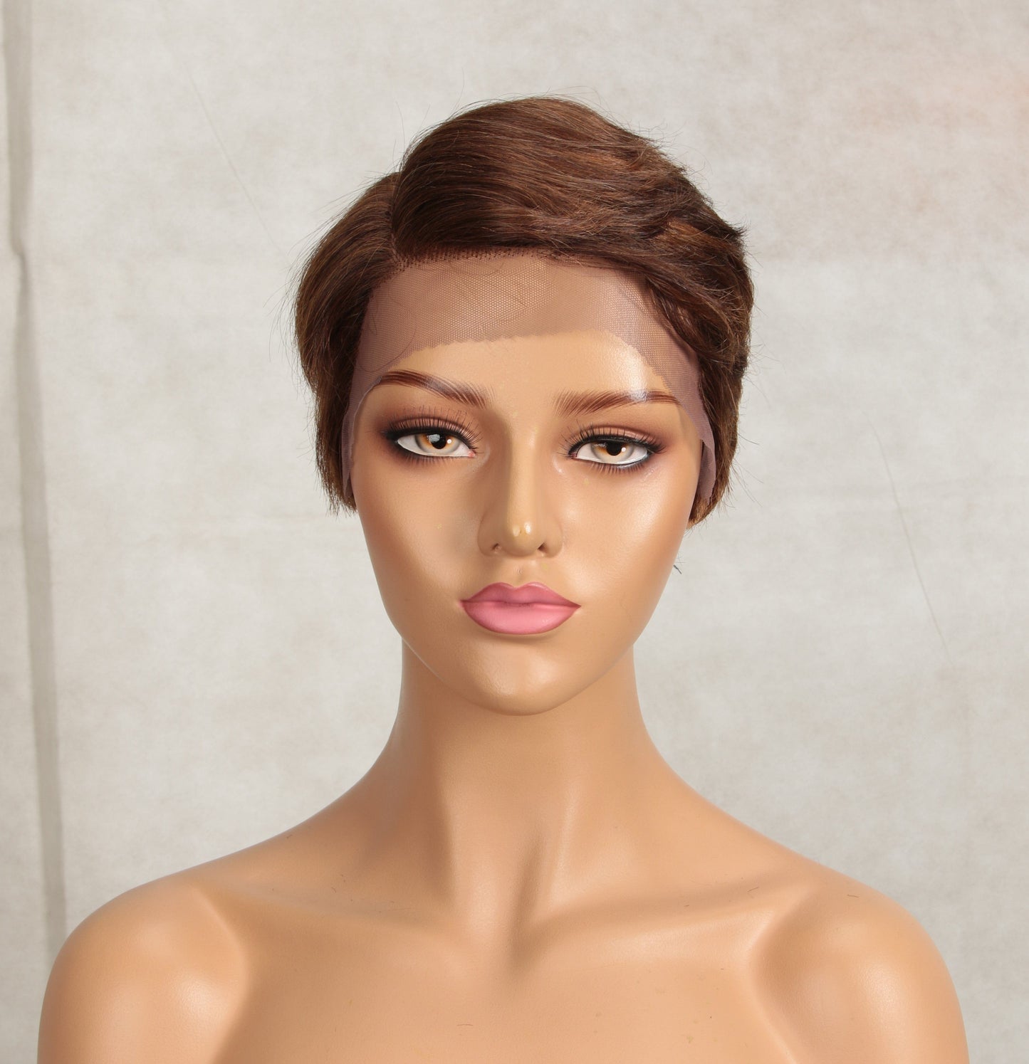 sleek Wholesale high quality Cheap Straight Pixie Cut Plucked Brazilian Short Wigs Lace Part Frontal Human Hair Wigs For Women