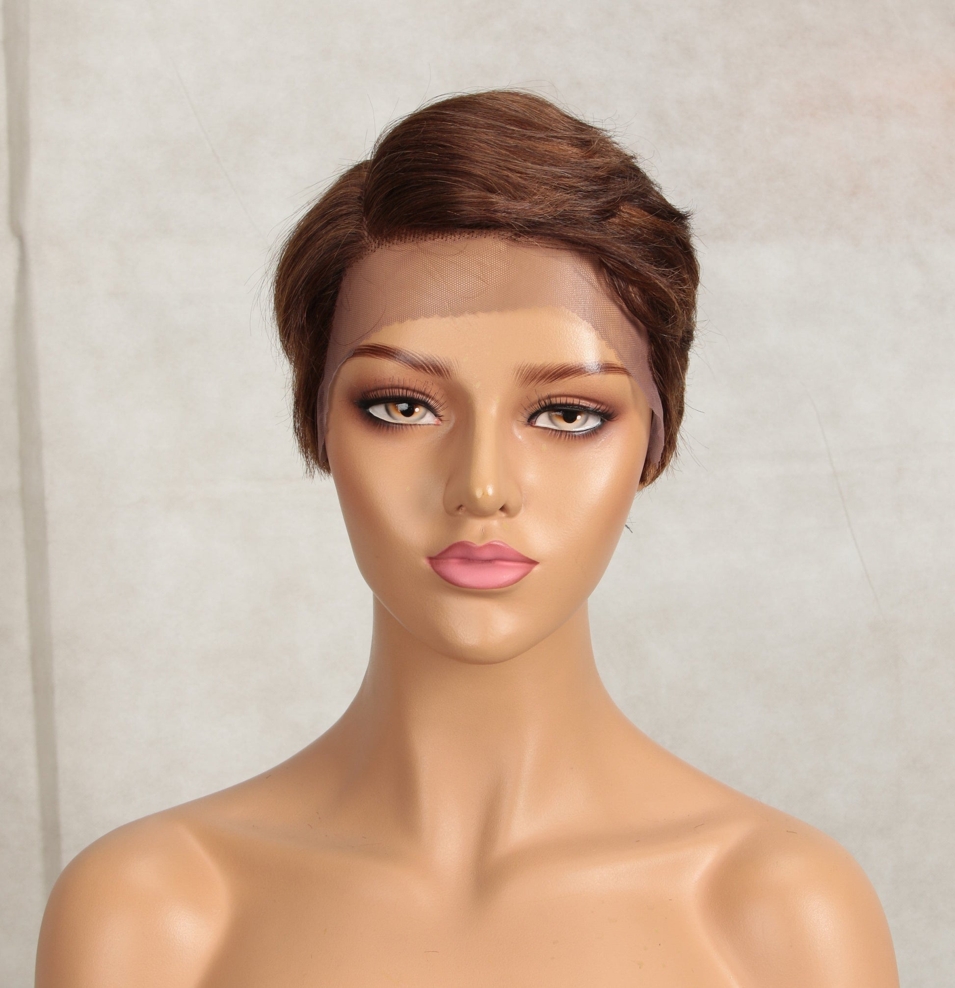 sleek Wholesale high quality Cheap Straight Pixie Cut Plucked Brazilian Short Wigs Lace Part Frontal Human Hair Wigs For Women