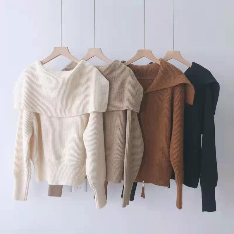 Slim Girls Soft Cotton Knitted Hoodies Fashion Ladies Elegant Bomb Sweatshirts Casual Female Knitwear Vintage Women Chic sweater