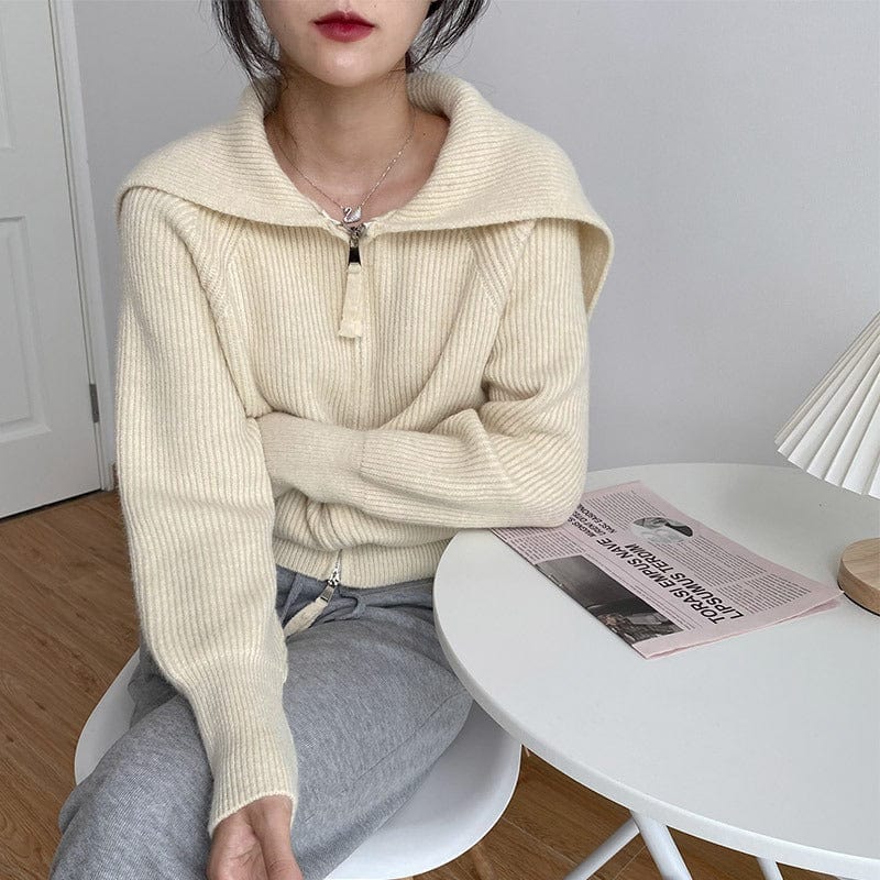 Slim Girls Soft Cotton Knitted Hoodies Fashion Ladies Elegant Bomb Sweatshirts Casual Female Knitwear Vintage Women Chic sweater