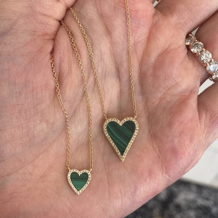 Slovehoony 925 Sterling Silver 18k Gold Plated Zirconia Stone Pave Enamel Pink Heart Pendant Necklace