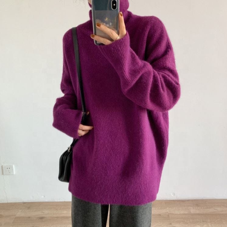 Soft Glutinous Turtleneck Sweater Women's Autumn And Winter Wear Match 2022 New Korean Style Loose-Fitting Simplicity