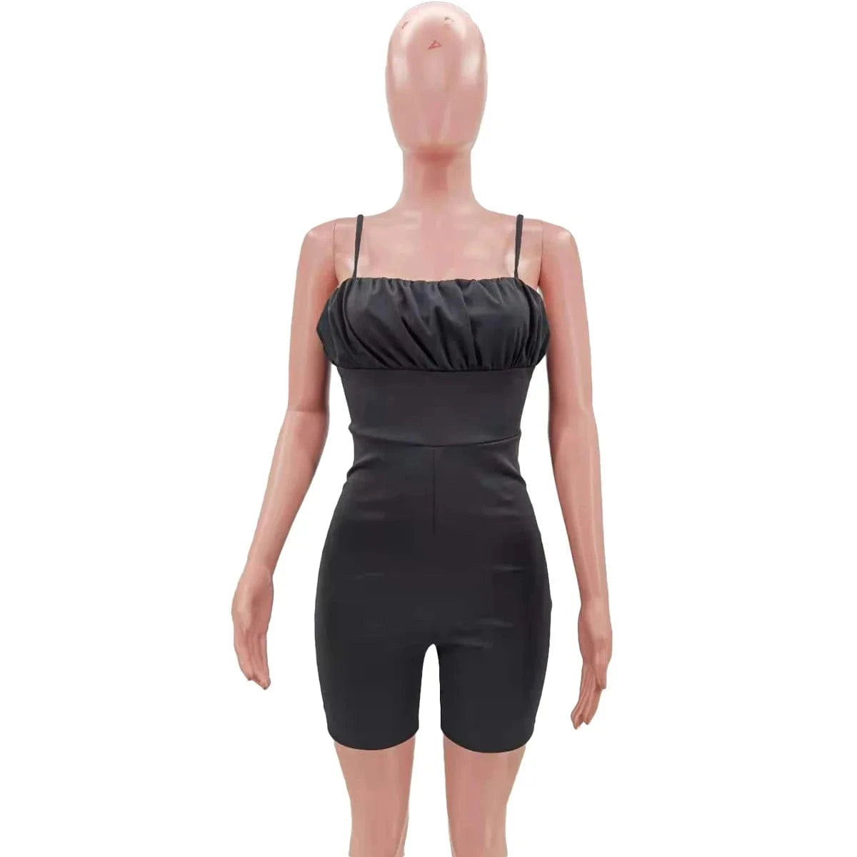 Solid Color Summer Backless Sling Rompers Womens One Piece Jumpsuit Bodycon Sexy Club Wear Short Bodysuit