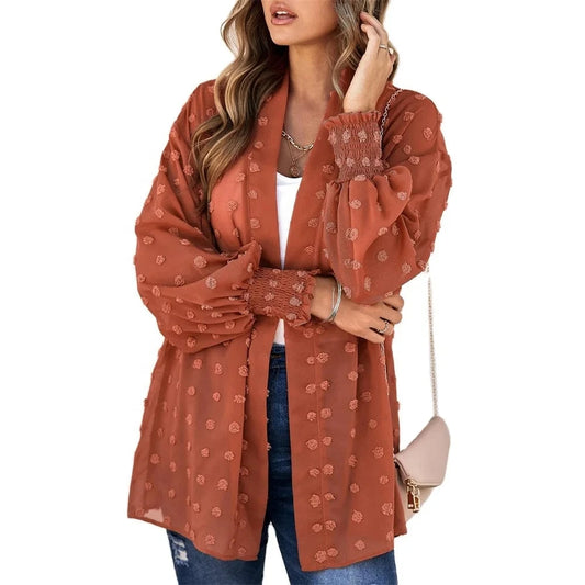 Spot Cross-border European and American Leisure Beach shawl cardigan Chiffon jacket