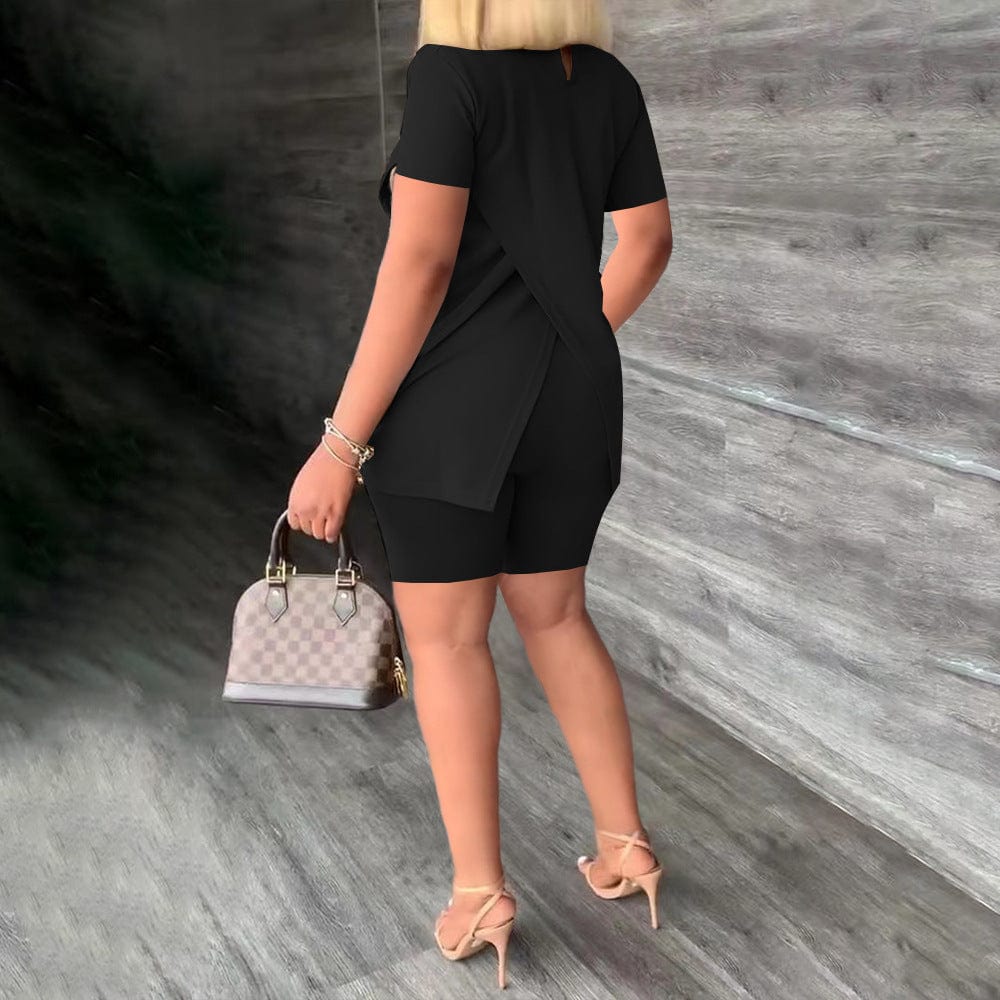 Spring 2023 Women Clothes Short 2 Pieces Set Casual Cotton Shorts Set Comfortable Summer Outfit Sets for Women