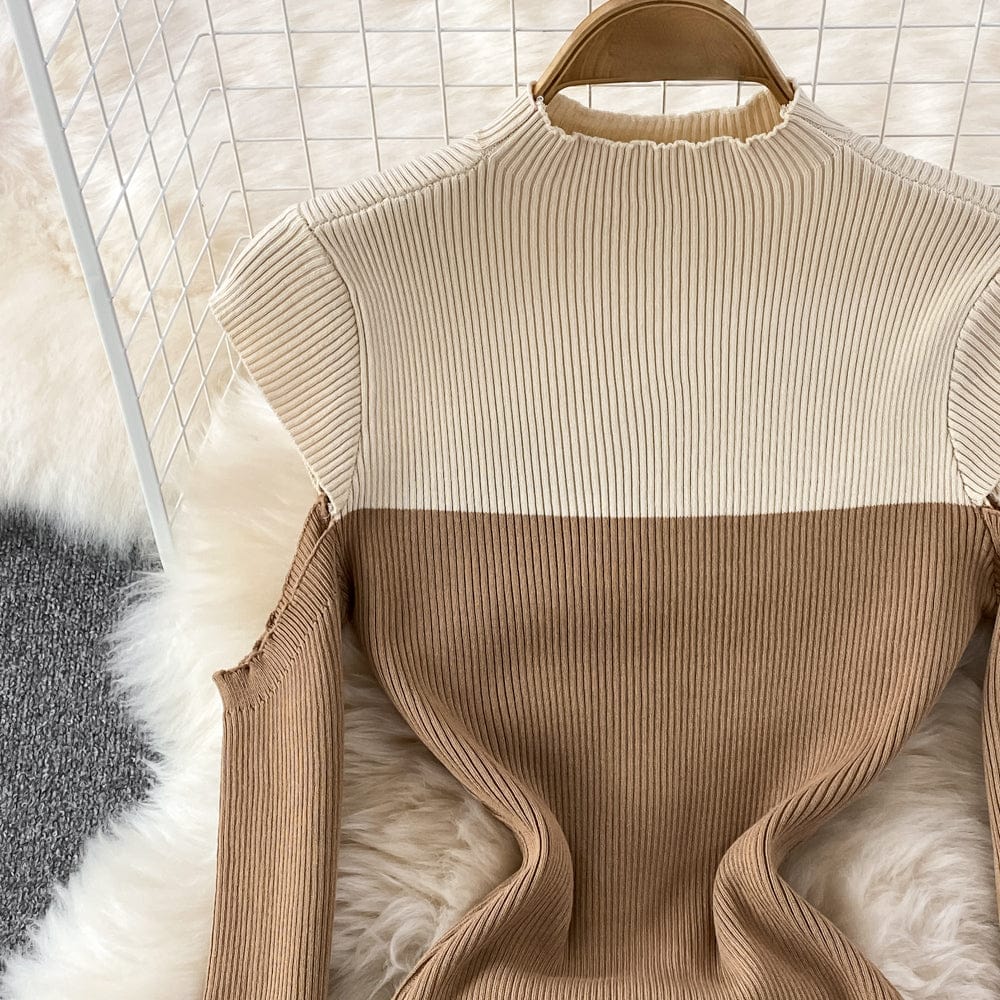 Spring And Autumn Fashion V-Neck Mesh Stitching Printed Leopard Print Casual Dress