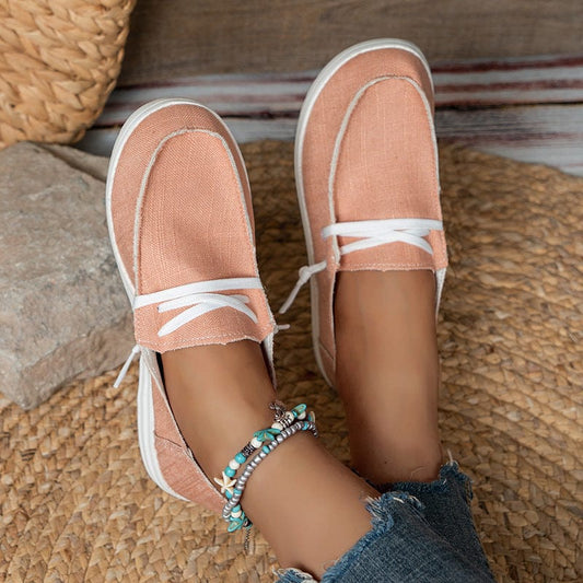 Spring and summer women's new canvas shoes - breathable casual - large shoes casual shoes woman