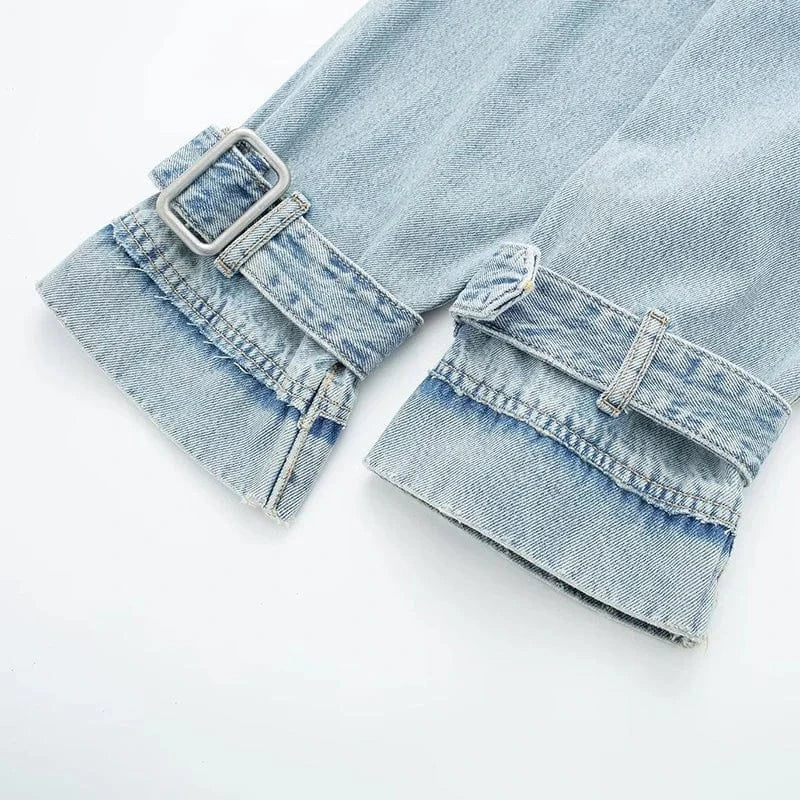 Spring Autumn Custom Streetwear Coats Long Sleeve Crop Top Denim Jacket for Women