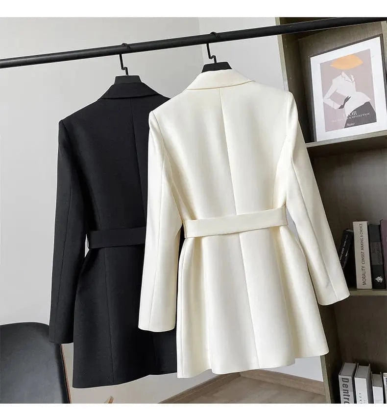 Spring Autumn New Womens Suit Jacket Color Breasted Fashion Suits Coat Business Casual Black Blazer