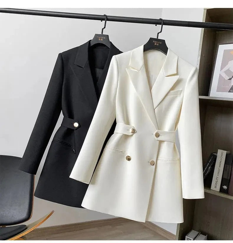 Spring Autumn New Womens Suit Jacket Color Breasted Fashion Suits Coat Business Casual Black Blazer