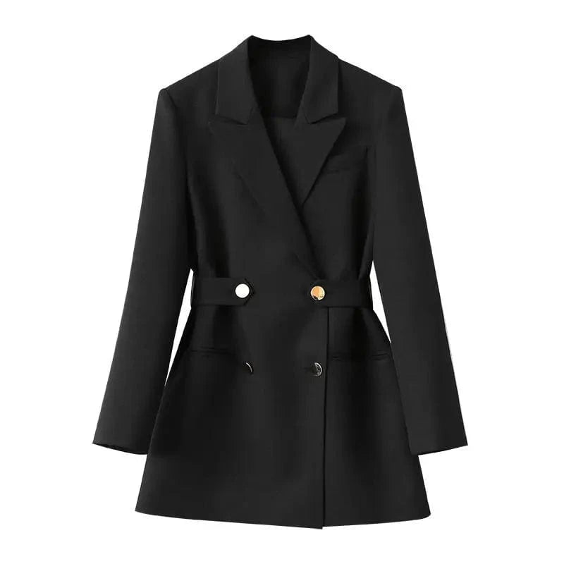 Spring Autumn New Womens Suit Jacket Color Breasted Fashion Suits Coat Business Casual Black Blazer