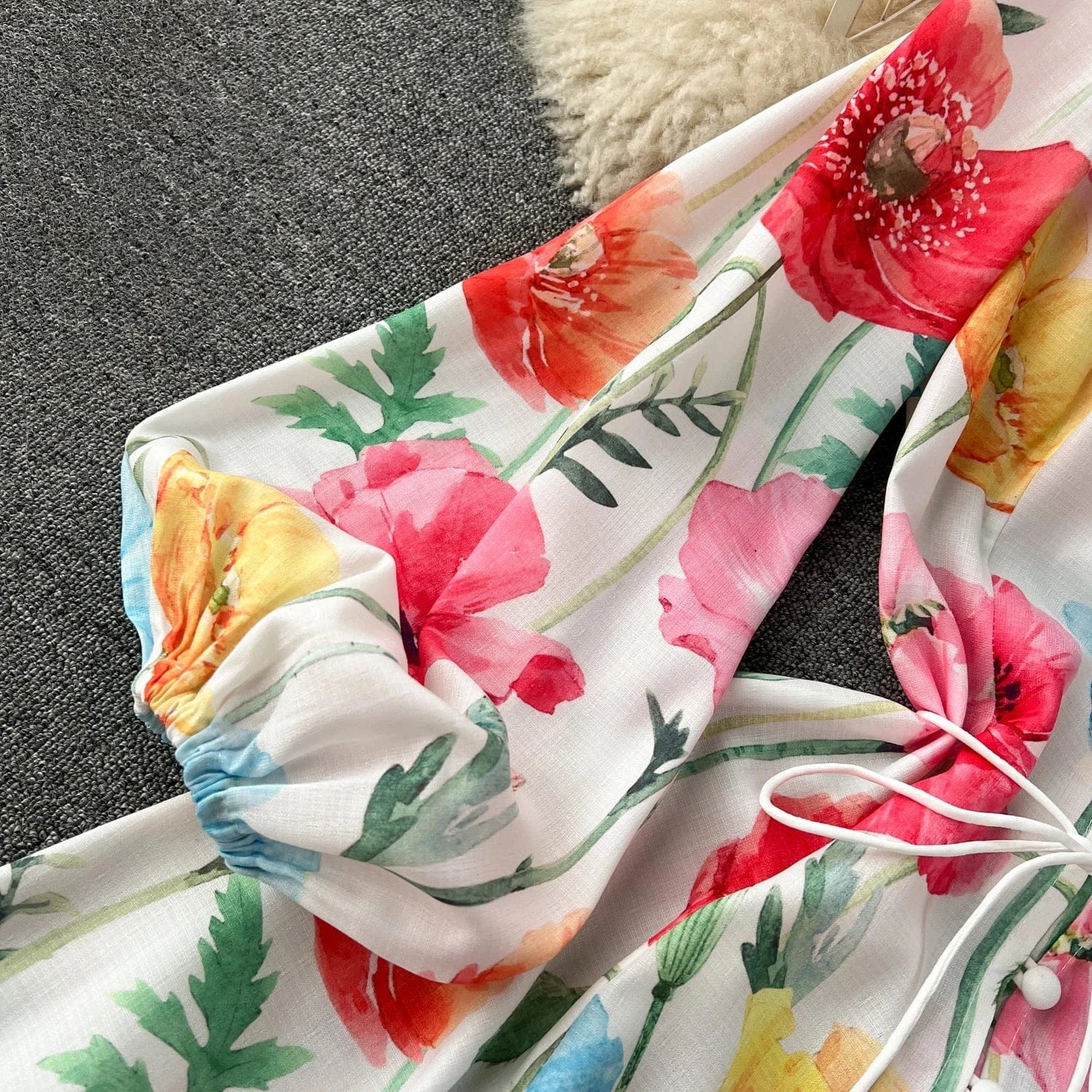 Spring Dress For Women Empire Printed Vestidos Ladies Elegant Dresses Clothes Women