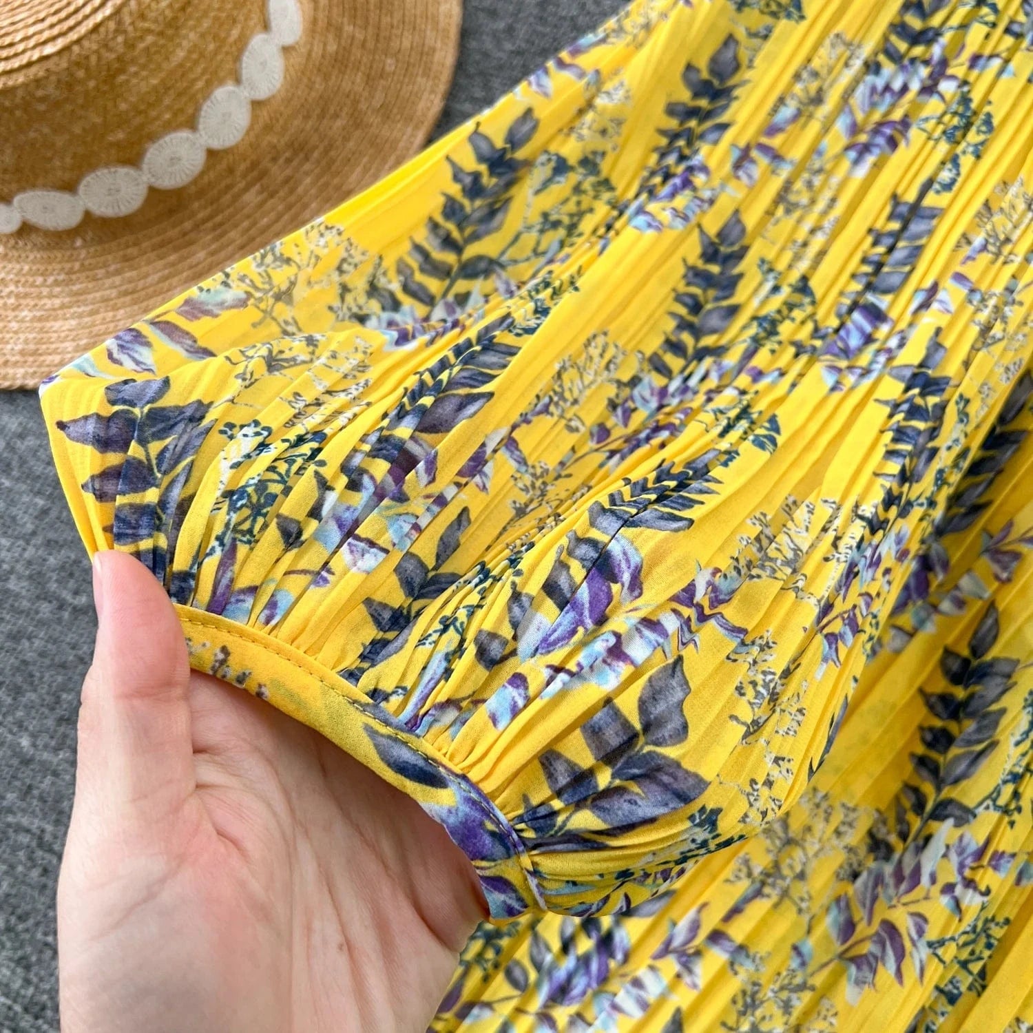 Spring Fairycore O-neck Tunic Midi Dress For Women Lantern Sleeve Empire Floral  Ladies Elegant Dresses