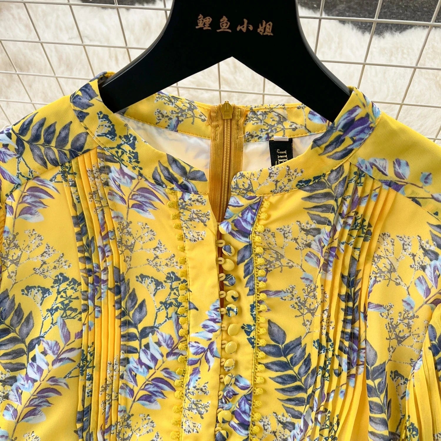 Spring Fairycore O-neck Tunic Midi Dress For Women Lantern Sleeve Empire Floral  Ladies Elegant Dresses