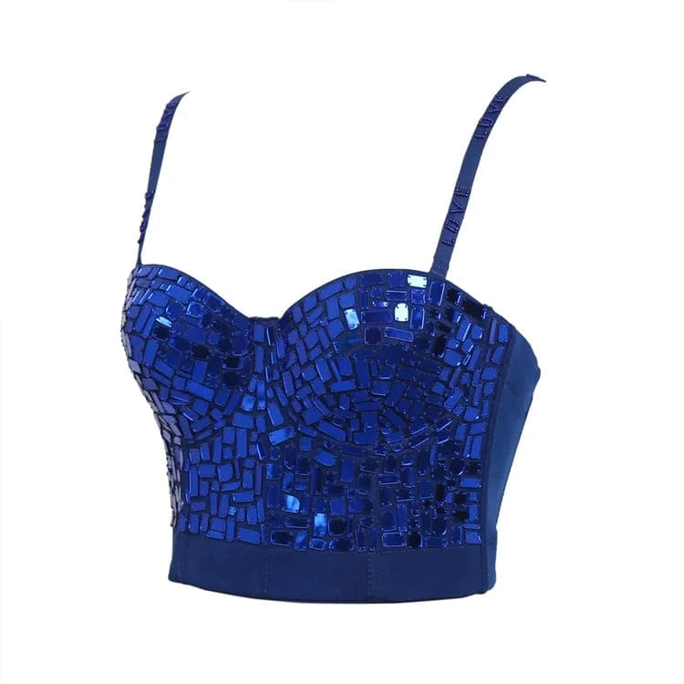 Spring New Customized Sexy Sling corset tops,Ladies Fashion Lenses with diamonds Corsets