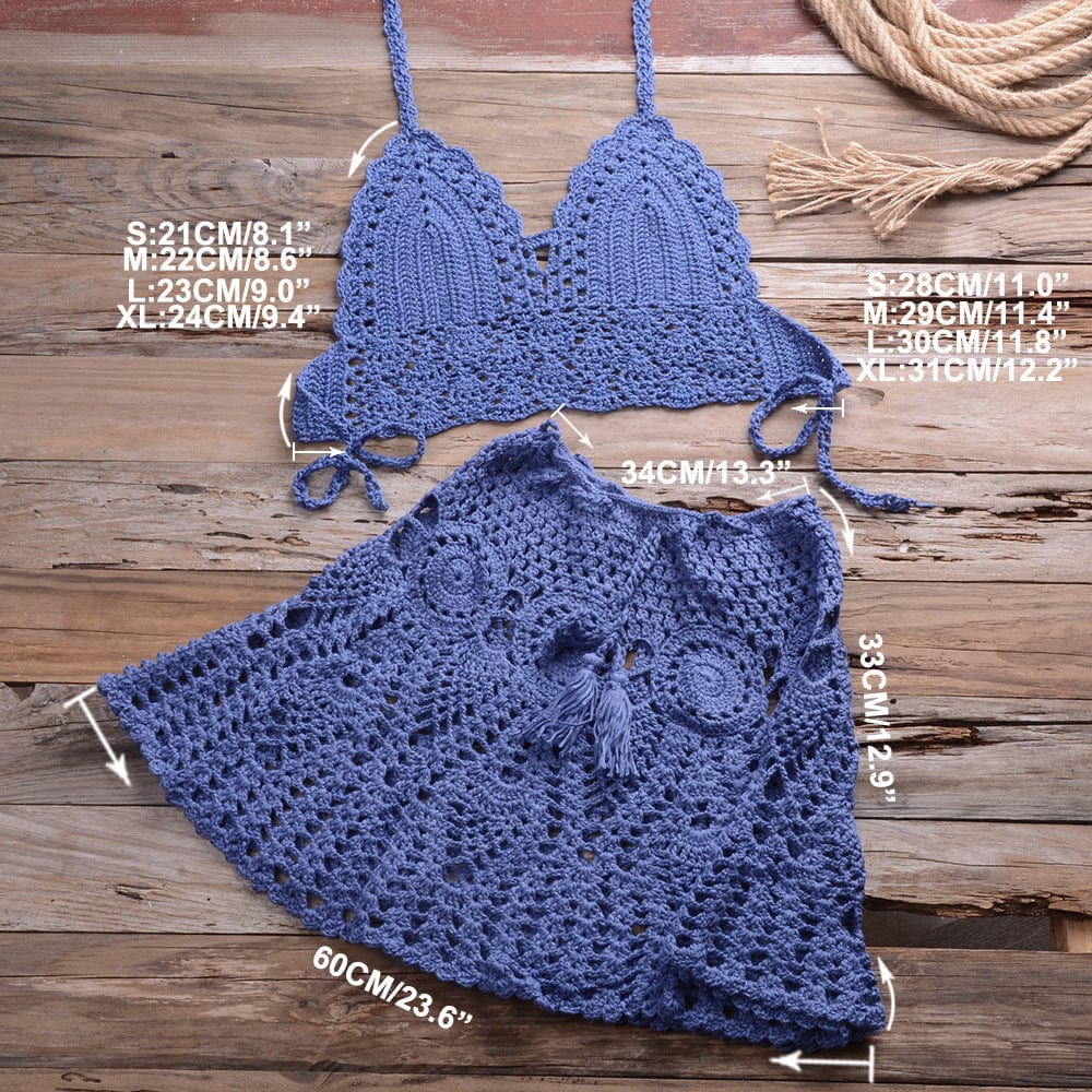 ST Factory direct &amp beachwear crochet bikini skirt swimwear brazilian brands bikinis designer swimsuits with wholesale price